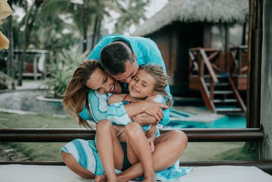 Um dia em família - Cristina, Alex e Sofia